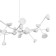 Suspended chandelier Mantra Adn, Led, 3960lm, 3000k, 350 mm, matte white color