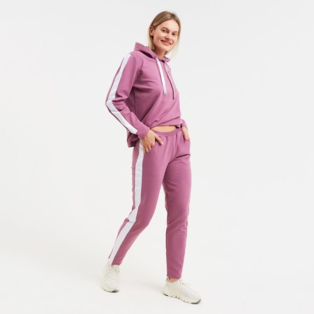Women's costume (sweatshirt/trousers) Charlotte, dry rose, size 48-1