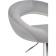Baric stool OAZIS Metal/velor, chrome/gray 51x50x77 cm