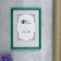 Photo frame pine С14 21x30 cm, 058 green (plastic screen)