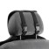 Kit on the seat, natural wool, 145x55 cm, gray