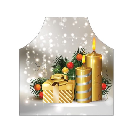 Apron of a kitchen with a photo print “Candle Gift”, adjustable, size OS-2