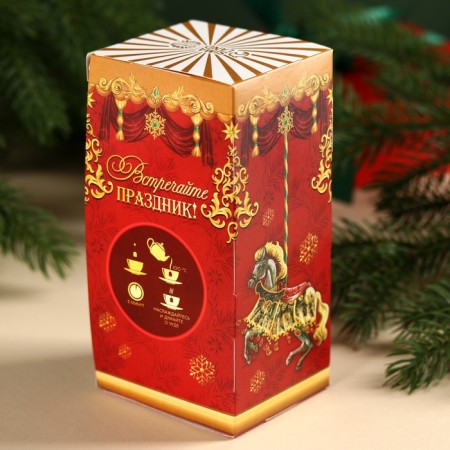 New Year! Tea in bags "New Year", taste: forest berries, 45 g (25 pcs. X 1.8 g).-4