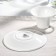 Coffee steam porcelain Wilmax, 2 objects: mug 100 ml, saucer d = 13 cm, white color