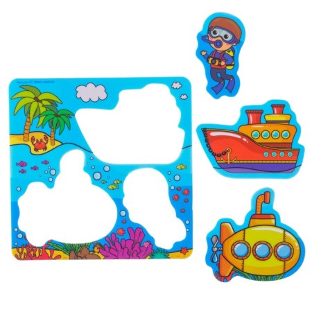 Toy puzzle for the bath "Sea Transport" + Nick, Baby Me-2