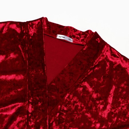 Women's costume (jacket, trousers) KAFTAN, size 44-46, burgundy color-8
