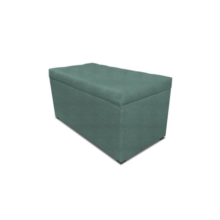 Puff with a lid and weighting, 800 × 400 × 420 mm, bingo velor, Mint color-1