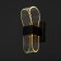 Sconces 2508/1 LED 6W 4000k black 7x20 cm