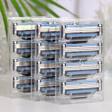 Replaceable shaving cassettes, 12 pcs, compatible with Gillette Mach3-1