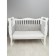 The side in the crib on the zipper "Baby Hedgehog", 4 objects, white/gray color