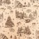 Paper packing craft brown "Snow Village", 70 x 100 cm, 1 sheet