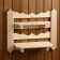 Carved shelf, 54 × 48 × 14 cm