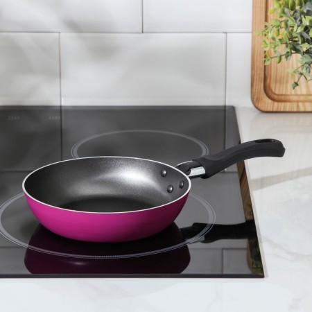 COLIBRI pan, D = 16 cm, plastic handle, anti -stick coating, pink color-5