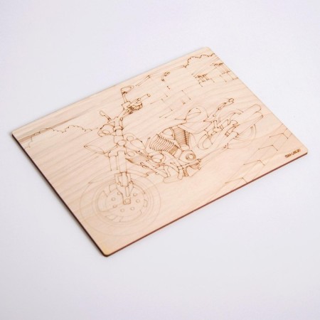 Burning boards "motorcycle and machine"-2
