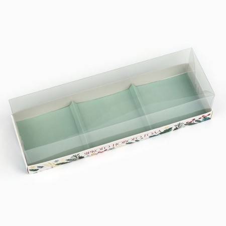 Box for Musser cakes "Bright New Year", 27 x 8.6 x 6.5 cm, New Year-2
