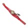 Women's watch "Elios", discrete move, strap 19.5 cm, d-2.5 cm, red