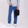 Male bag, guran tomp, artificial leather, black color