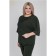 Female blouse, size 58, black color