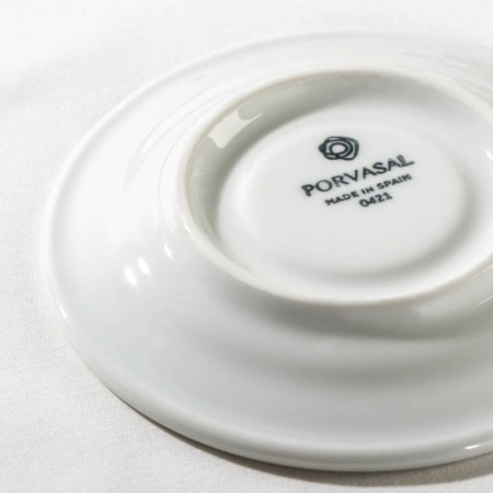 Steep of porcelain coffee Coral, D = 12.5 cm, white color-2