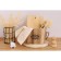 Drywall for cutlery "Aesthetics", 11.2 × 11.2 × 16.5 cm, black color