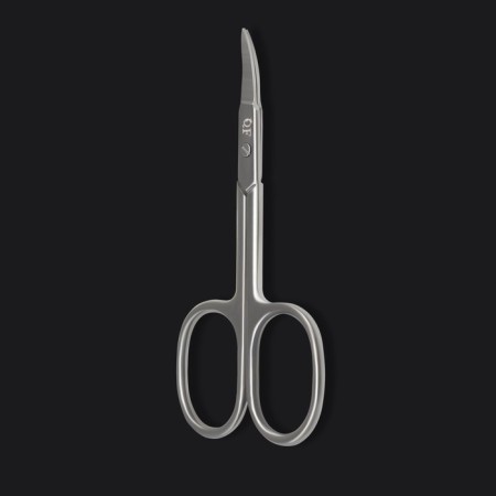 Manicure scissors "Premium", bent, narrow, 9.5 cm, on the blist, silver color-3