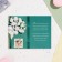 Postcard "Dear Teacher!" White roses, 12.5x19.5 cm