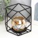 Summary metal, glass per 1 candle "Squares and triangles" 10x15x15 cm