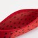 Cosmetic bag with lightning, red color