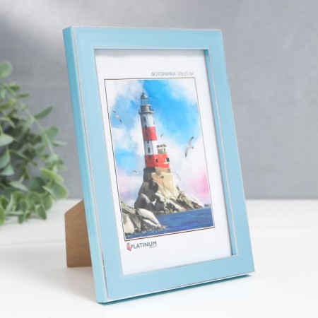 Photo frame Plastic "Watercolor" 10x15 cm, blue-1