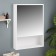 Eco-45 bathroom mirror with a niche, white, 45 x 66.2 x 12 cm