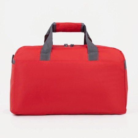 Sports bag with lightning, 2 outer pockets, red color-1