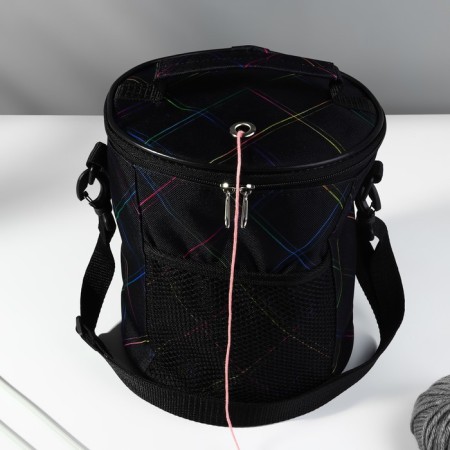 Folloer Bag "Neon", 2 adobs, d = 21 cm, 23 cm, black/multi-colored color-4