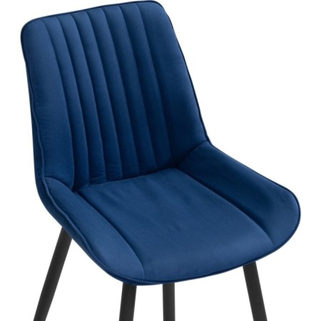 Stew Metal Seda Metal/Velur, Black/Blue 50x56x82 cm-4