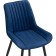 Stew Metal Seda Metal/Velur, Black/Blue 50x56x82 cm