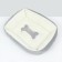 Lynchin-Divan for animals "Bone", 50 x 40 x 15, gray-white