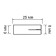 Anker bison, clogged, steel, yellow -pashed, M6x25 mm, 100 pcs