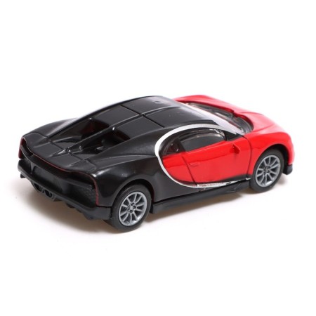 Metal machine "coupe", inertial, scale 1:43, red color-2