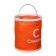 A folding rally bucket, 11 l, orange, without a case