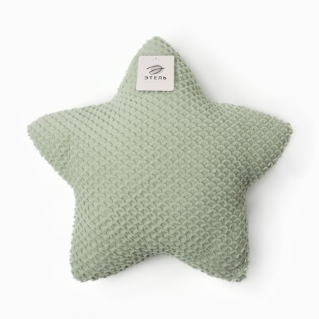 Ethel pillow "Star" d = 44 cm, central green-3