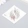 Tattoo on the body color "feathers with flowers" 6x6 cm