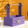 Box - wooden Kashpo 25x15x30 "September 1" Violet