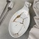 Porcelain dish for the supply "Marbl", 25.2 × 12.7 × 3 cm, white color