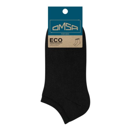 Male shortened socks Omsa Eco, size 45-47, Nero color