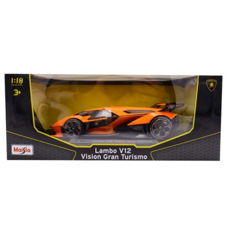 MASTO DIE-CAST LAMBORGHINI V12 Vision Gran Turismo, 1:18, Orange color-1