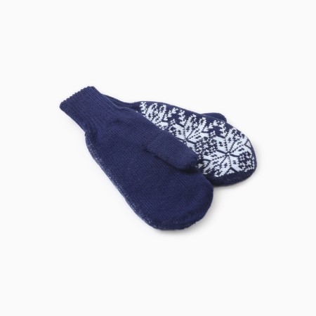 Double female mittens, color T. Sinius, river 18-1