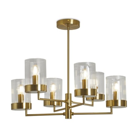 Suspended lamp Freya Fr5426PL-06BS CLIP, 500x500 mm, E14, 6x40W, brass color-3