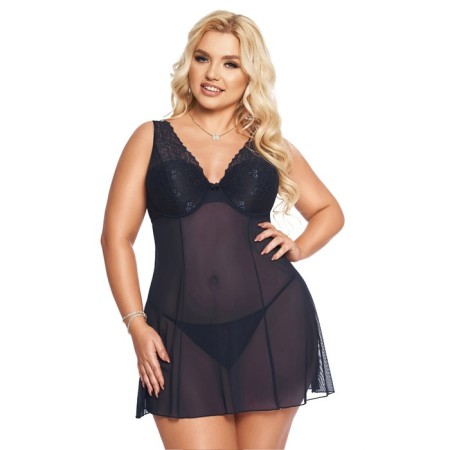 Combinations and Thong Softline Collection Berta, Blue Color, XXXL