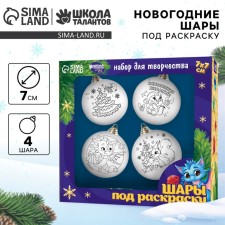 Set for creativity. New Year's balls 