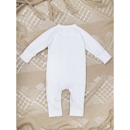 Kombinazon on buttons for children's fashion, height 74 cm, milk color-10