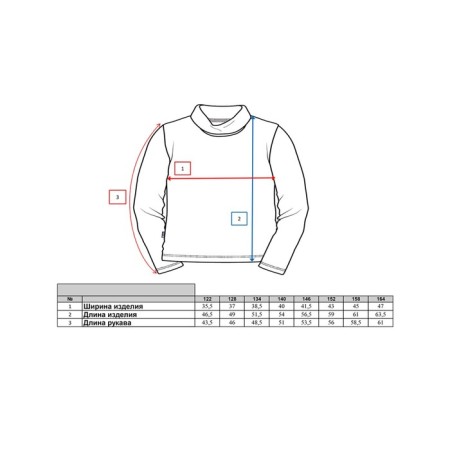 Turtleneck for a boy, height 128 cm-3